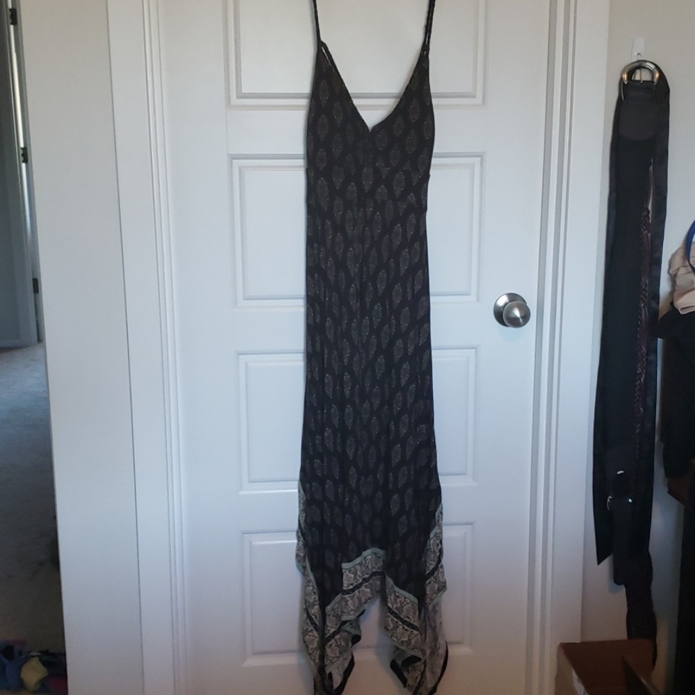 Gently used handkerchief hem maxi dress